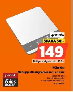 Power Point Köksvåg POKS8860S erbjuda