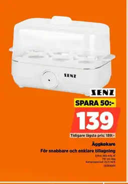 Power SENZ Äggkokare SEEB1000 erbjuda
