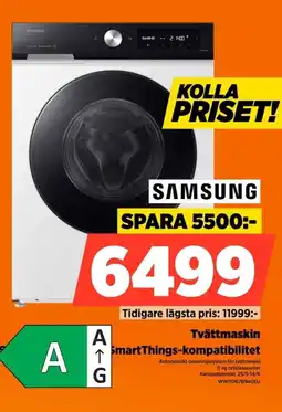 Power SAMSUNG Tvättmaskin WW11DB7B94GEU erbjuda