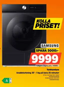 Power SAMSUNG Torktumlare DV90DB7845GBU erbjuda