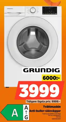 Power GRUNDIG Tvättmaskin GWP4105415W erbjuda