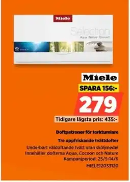 Power Miele Doftpatroner för torktumlare erbjuda