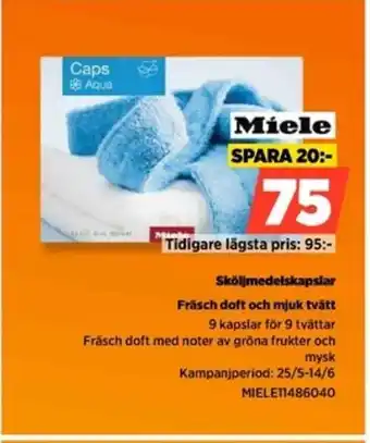 Power Miele Sköljmedelskapslar erbjuda