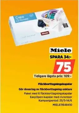 Power Miele Fläckborttagningskapslar erbjuda