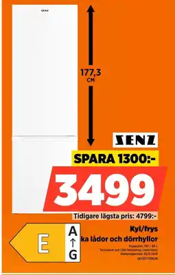 Power SENZ Kyl/frys SECR17755EW erbjuda