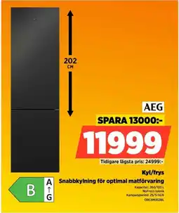 Power AEG Kyl/frys ORC8M362BL erbjuda