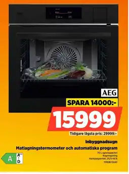 Power AEG Inbyggnadsugn TP8SB73XAT erbjuda