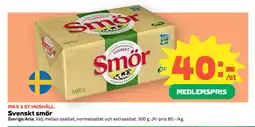 Coop Svenskt smör erbjuda