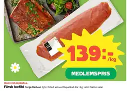 Coop Färsk laxfilé erbjuda