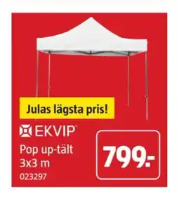 Jula EKVIP Pop up-tält 3x3 m erbjuda