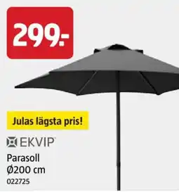 Jula Parasoll 200 cm erbjuda