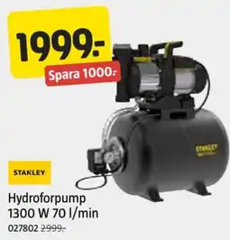 Jula Hydroforpump 1300 W 70 l/min erbjuda