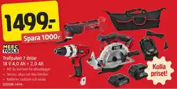 Jula Trallpaket 7 delar 18 V 4,0 Ah + 2,0 Ah erbjuda