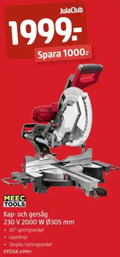 Jula Kap- och gersåg 230 V 2000 W 305 mm erbjuda