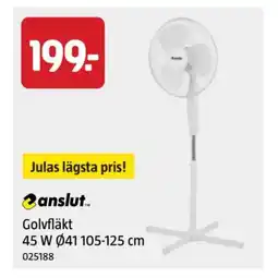 Jula Golvfläkt 45 W 41 105-125 cm erbjuda