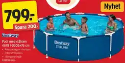 Jula BESTWAY Pool med stålram 4678 10305x76 cm erbjuda