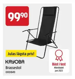 Jula KAYOBA Brassestol erbjuda