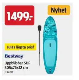 Jula BESTWAY Uppblåsbar SUP 305x76x12 cm erbjuda