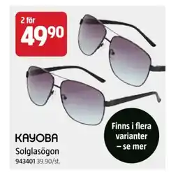 Jula KAYOBA Solglasögon erbjuda