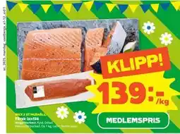 Stora Coop Färsk laxfilé, Medlemspris erbjuda