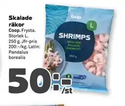 Stora Coop Skalade räkor erbjuda