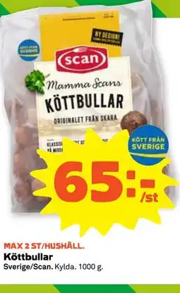 Stora Coop Köttbullar erbjuda