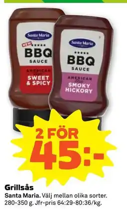 Stora Coop Grillsås erbjuda