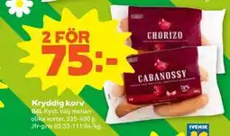 Stora Coop Kryddig korv erbjuda