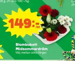 Stora Coop Blombukett Midsommardröm erbjuda