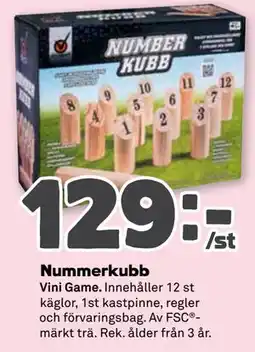 Stora Coop Nummerkubb erbjuda