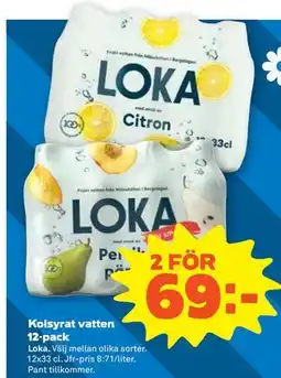 Stora Coop Kolsyrat vatten 12-pack erbjuda