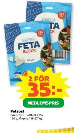 Stora Coop Fetaost, Medlemspris erbjuda