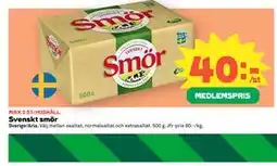 Coop Svenskt smör, Medlemspris erbjuda