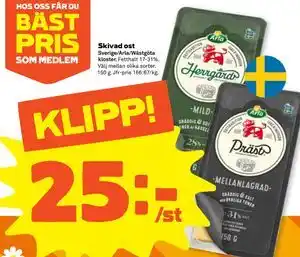 Stora Coop Skivad ost erbjuda