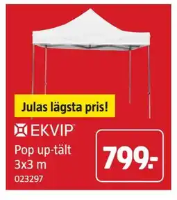 Jula Pop up-tält 3x3 m erbjuda