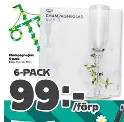 Stora Coop Champagneglas 6-pack erbjuda