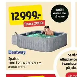 Jula Spabad 1180 l 230x230x71 cm erbjuda