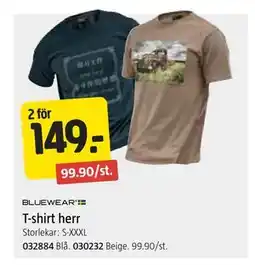 Jula BLUEWEAR T-shirt herr erbjuda