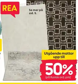 Rusta Utgående mattor erbjuda