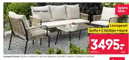 Rusta Loungeset Cannes erbjuda