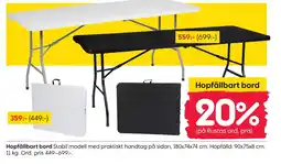 Rusta Hopfällbart bord erbjuda