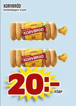 Prisma Mat Korvbrödsbagarn Korvbröd erbjuda