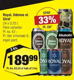 Calle Royal, Odense el. Giraf erbjuda