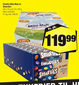 Calle Cloetta Mini Muh el. Smarties erbjuda