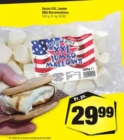 Calle Rexim XXL Jumbo BBQ Marshmallows erbjuda