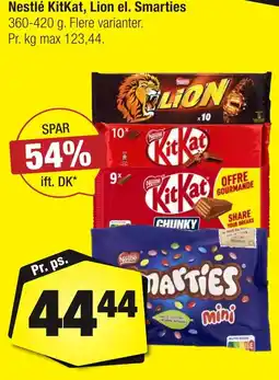 Calle Nestlé KitKat, Lion el. Smarties erbjuda