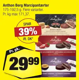Calle Anthon Berg Marcipantærter erbjuda