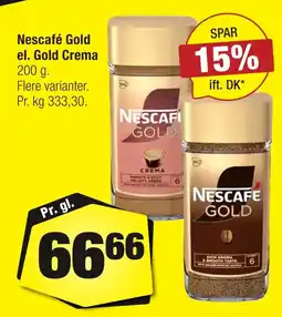 Calle Nescafé Gold el. Gold Crema erbjuda