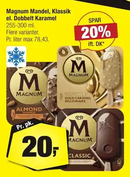 Calle Magnum Mandel, Klassik el. Dobbelt Karamel erbjuda
