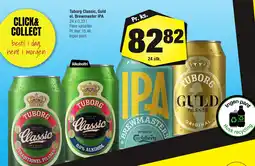 Calle Tuborg Classic, Guld el. Brewmaster IPA erbjuda